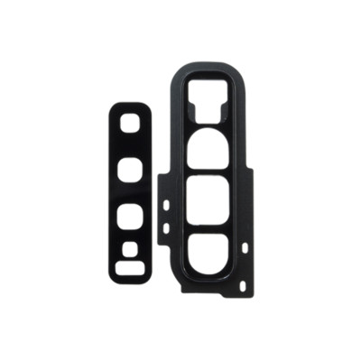 Rear Camera Lens w/ Frame Replacement Part Compatible with Samsung S10 BLACK