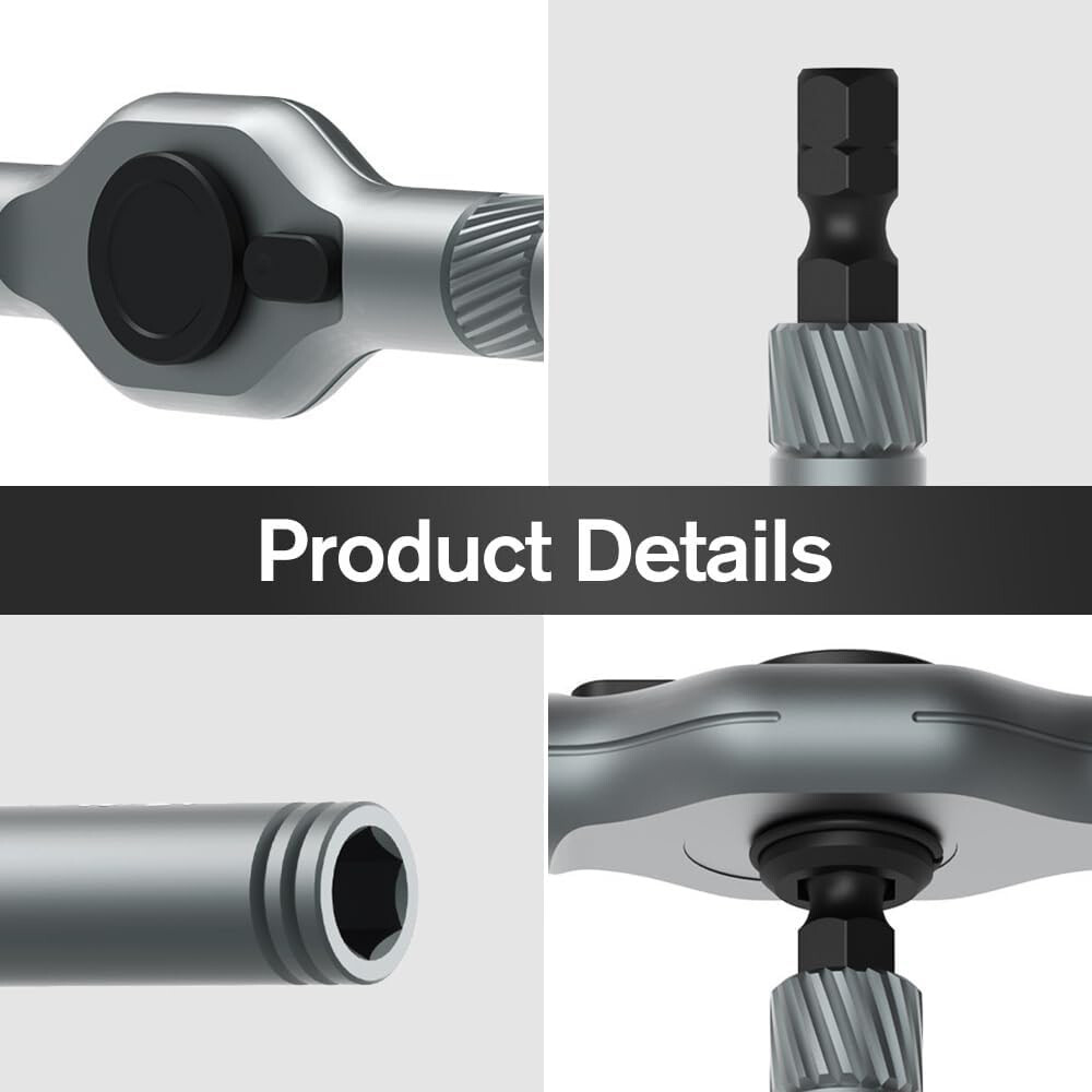 24 in 1 Magnetic Screwdriver Set, DIY Ratchet Screwdriver Set, Multi Bit Magneti