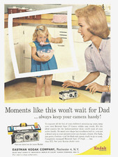 1963 Kodak Brownie Super 27 Camera Moments Like This vtg Print Ad Advertisement