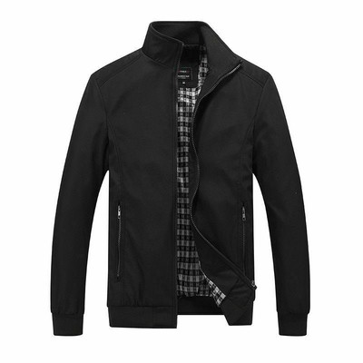Casual Outerwear Business Coats Retro Standing Collar Vintage Jackets Gift Men's