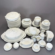 Haviland Ranson Schleiger 1 Dinnerware Replacements White Scalloped H&C Co.