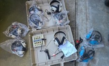 Califone 1218AV-py Monaural Listening Center, 8 Position, 9 Headphones with case