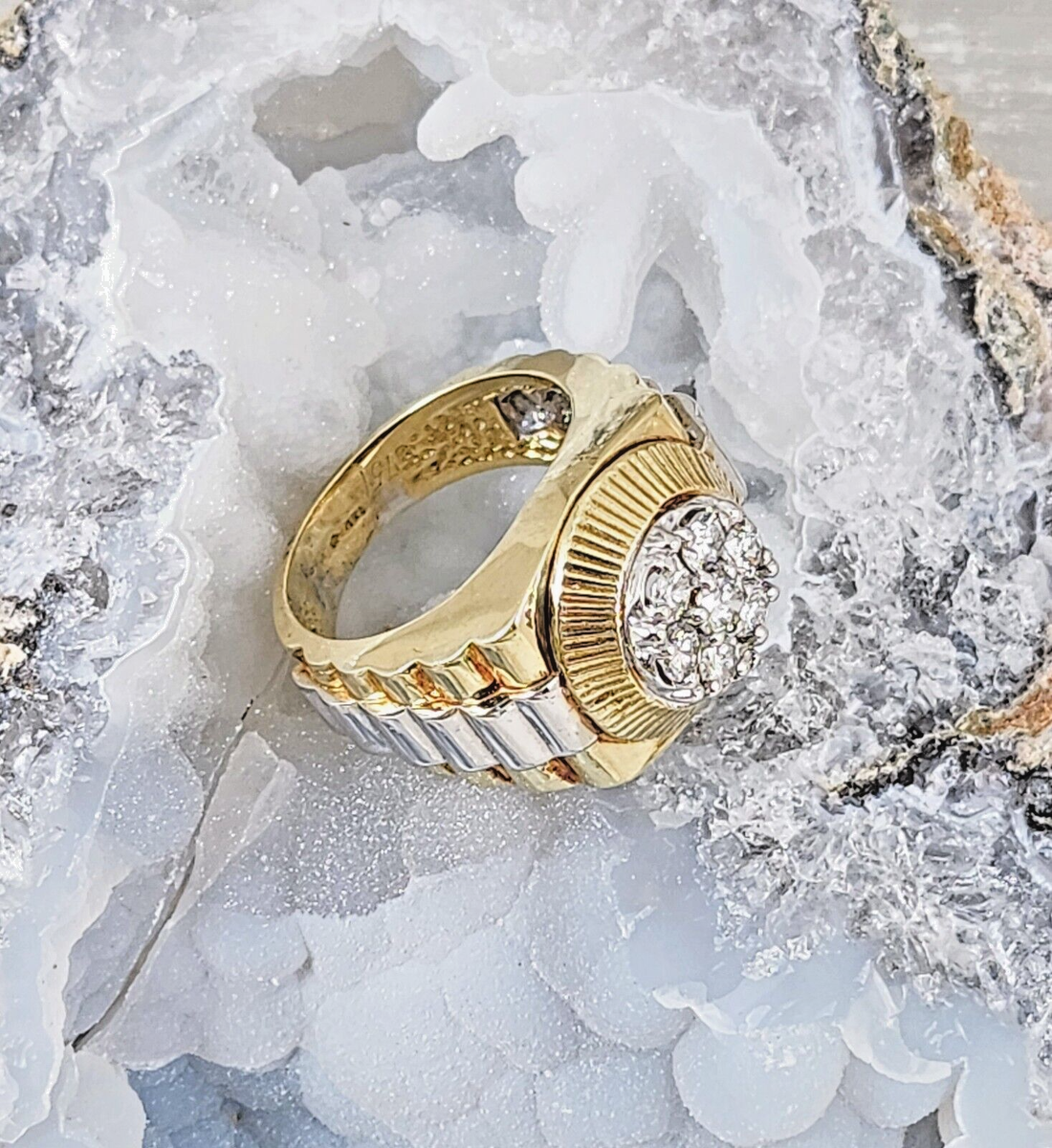 Diamond Ring Rolex Ring 585 Crown Ring Rolex Krone 585 Rolex Ring