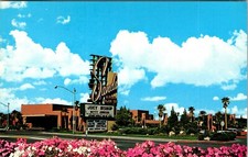 LAS VEGAS NEVADA SANDS HOTEL JOEY BISHOP VINTAGE POSTCARD VIEW