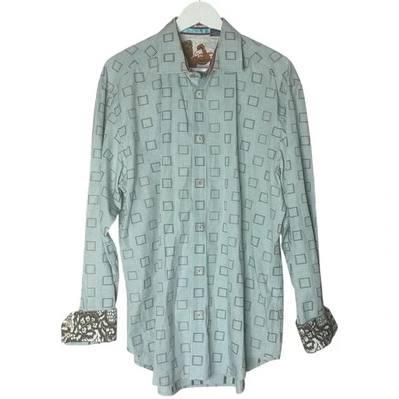 Robert Graham Gingham SquareButton Down Classic F… - image 1