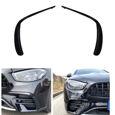 Carbon Front Spoiler Air Vent Outlet Trim Cover For Mercedes W213 E-Class 21-23