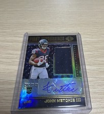 2022 Panini Illusions Football First Impressions John Metchie Patch/Auto 202/249