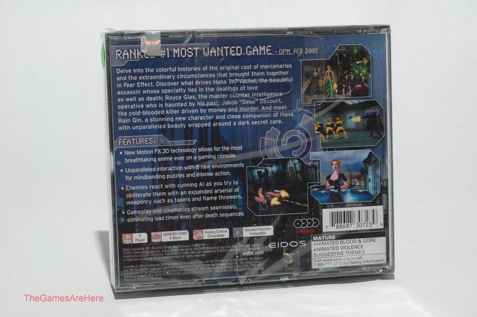 Fear Effect 2: Retro Helix - Sony PlayStation 1, Eidos 2001 Brand New - Image 2 of 4