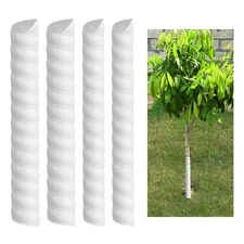 4 Pcs Tree Trunk Protector Plastic Spiral Tree Guard Tree Bark Tube Wraps