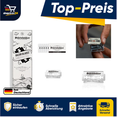 Störtebekker Premium Razor Blades 100 Stück Schwermetall Schneidklingen
