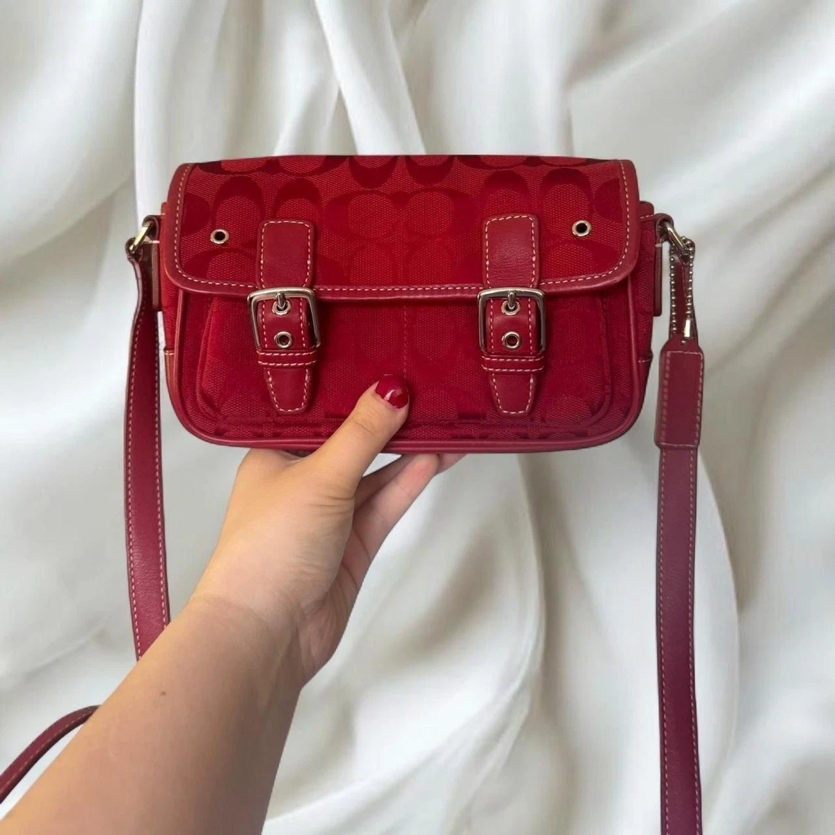 Coach Leather Red Vintage Bags, Handbags & Cases | eBay