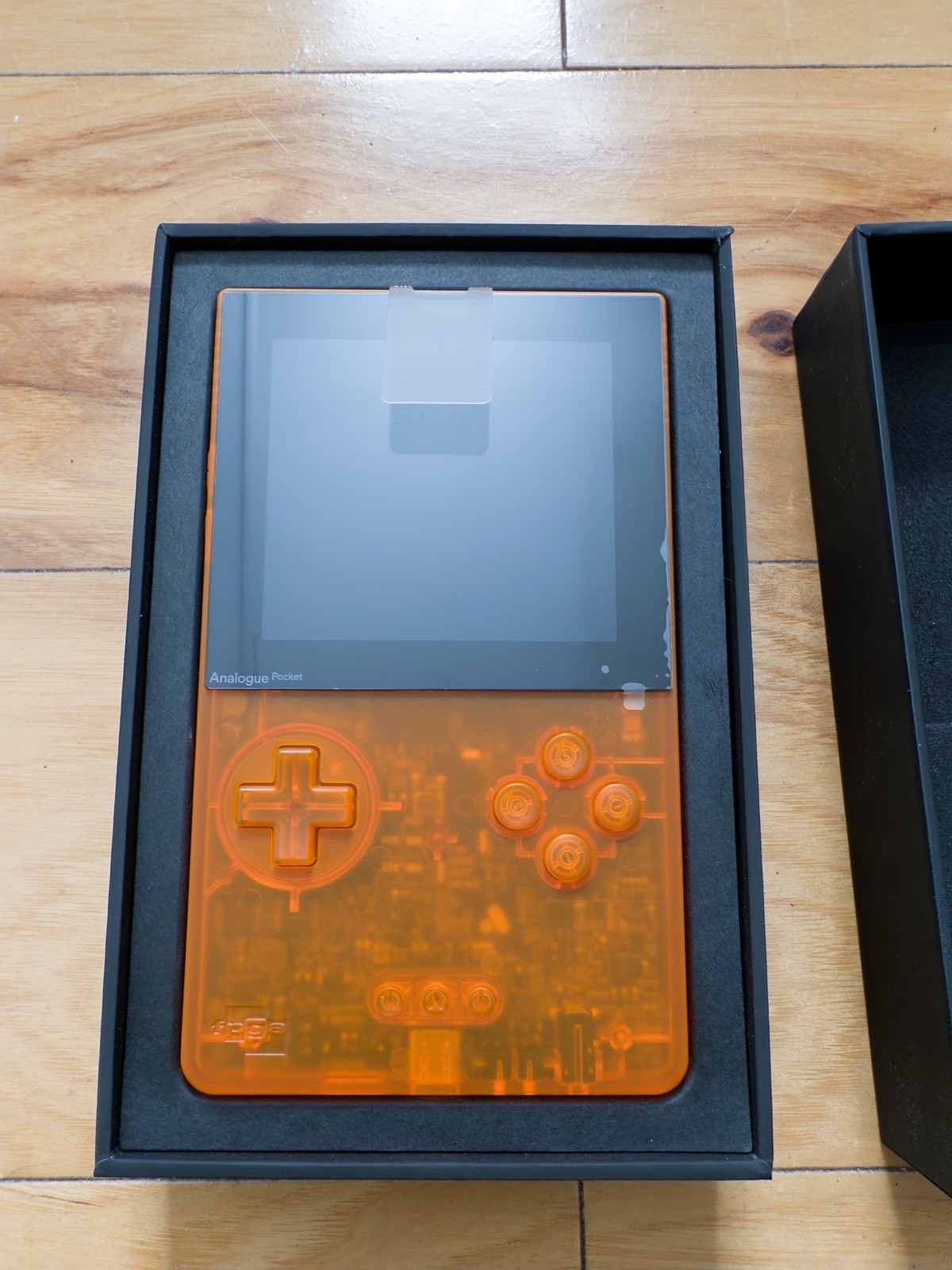 *NEW OPEN BOX* Analogue Pocket Handheld Transparent Orange Limited Edition
