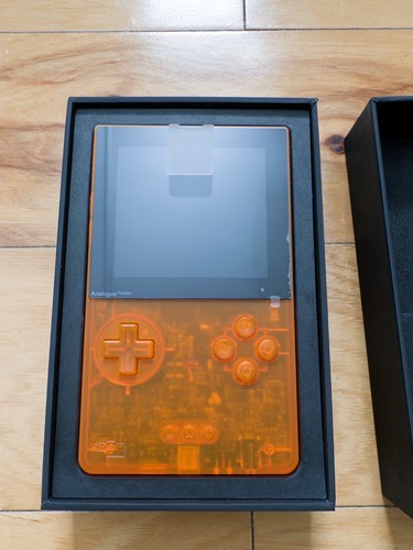 *NEW OPEN BOX* Analogue Pocket Handheld Transparent Orange Limited Edition