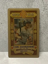 1982 Perma-Graphics Super Star Gold Credit Card - CARL YASTRZEMSKI