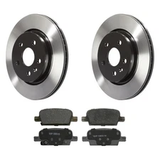 For Chevy Malibu 16-17 Wagner ThermoQuiet Rear Brake Kit w Ceramic Pads