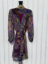 Ossie Clark Women's Maxi Dress Multicolored, Lined, Size 16