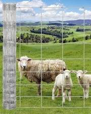 4x328ft Heavy Duty Galvanized Wire Mesh Farm Fence Wire Fencing Durable Panels