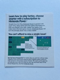 Nintendo Power NES PMG-VR-USA Promo Insert Track & Field 2 Mail Away Promotion