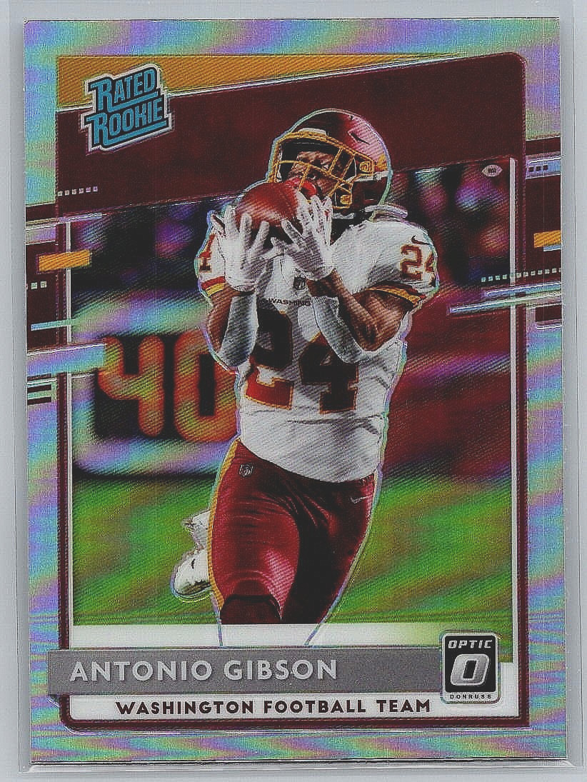 2020 Donruss Optic Rated Rookie Antonio Gibson #185 Silver Holo