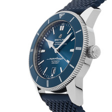 Breitling Superocean Heritage B20 Steel Auto 46mm Blue Strap Watch AB2020161C1S1 2