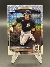 Kevin McGonigle Topps 2025 Bowman Draft Chrome Mojo Refractor  Tigers #BDC-59