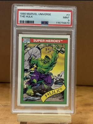  1990 Marvel Universe #3  The Hulk   PSA 9 