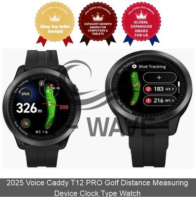 Voice Caddie T12 Pro Smart Golf Watch Globalmap Course View AI Golf / Express