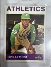 Tony LaRussa Autographed 1964 Topps Rookie Card Signed #244. rookie card picture