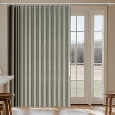 100 Blackout Curtains Patio Door Curtain Accordion Door Sliding Door Curtain...