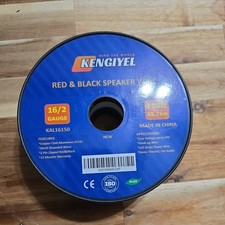 Speaker Wire 16 Gauge 150FT 2 Conductors Red Black Cable Copper Clad Aluminum