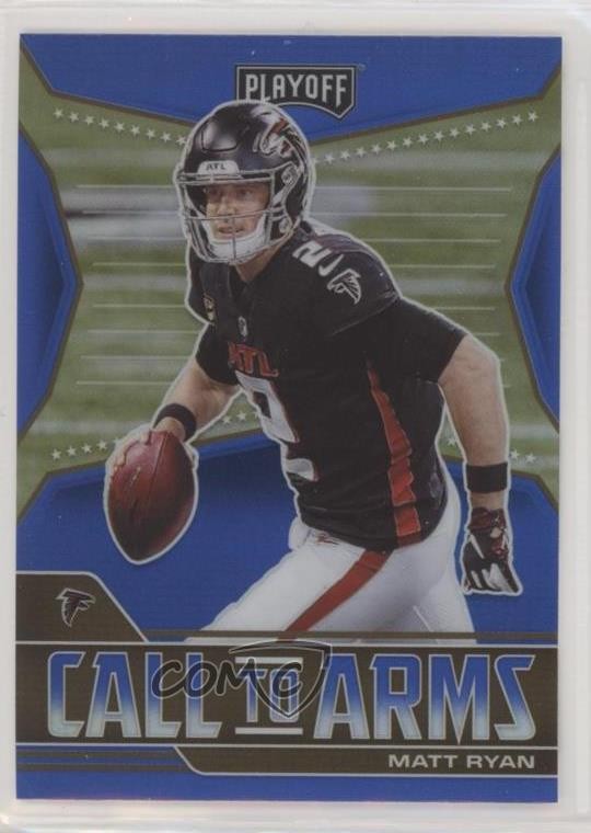 2021 Panini Playoff Call to Arms Blue Prizm Matt Ryan #CA-MRY 7l6