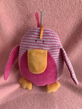 Jellycat Beaky Bird Pink ~ J1481 ~ Torn Paper Tag ~ Squeaker