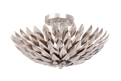 Crystorama Lighting Group 505 Broche 16''W 4 Light Semi-Flush - Silver