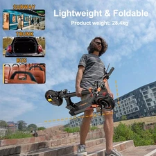 Portable Folding Electric Scooter 800W Long Range 45Km 3-Speed Modes E-Scooter