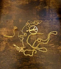 14K 10.7g and 10K 2.6g Scrap Gold TESTED / Total 13.3 Grams