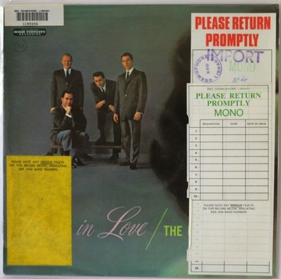 THE FOUR FRESHMEN ''VOICES IN LOVE'' BBC GRAMOPHONE LIBRARY LP RECORD (CAPITOL)