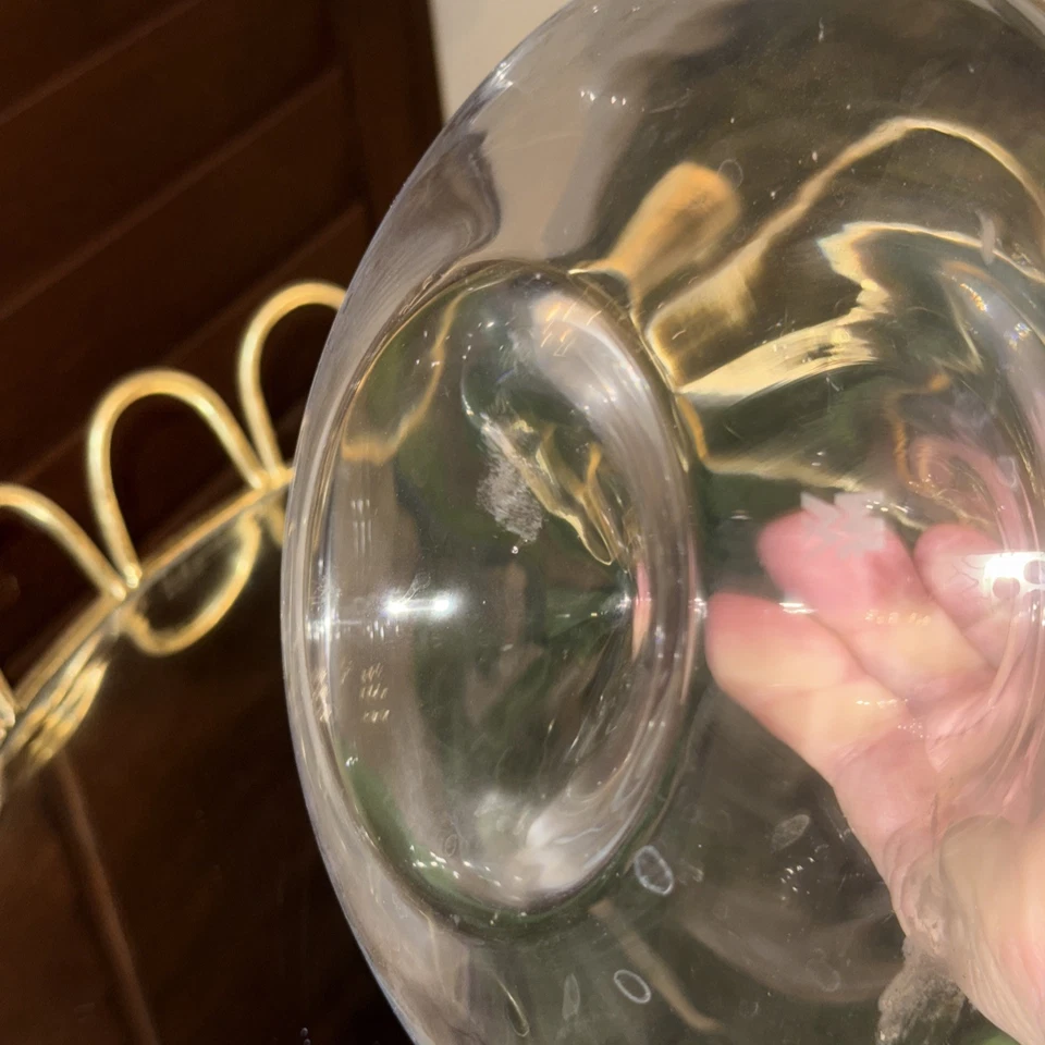 WMF Germany Concave Bottom Hand Blown Glass Red Wine Decanter 9 1/2" Tall - Image 4 of 4