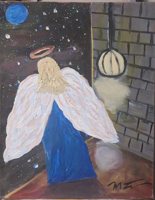 The task, Acrylic Painting - 16x20 Hand Painted Artwork on Canvas