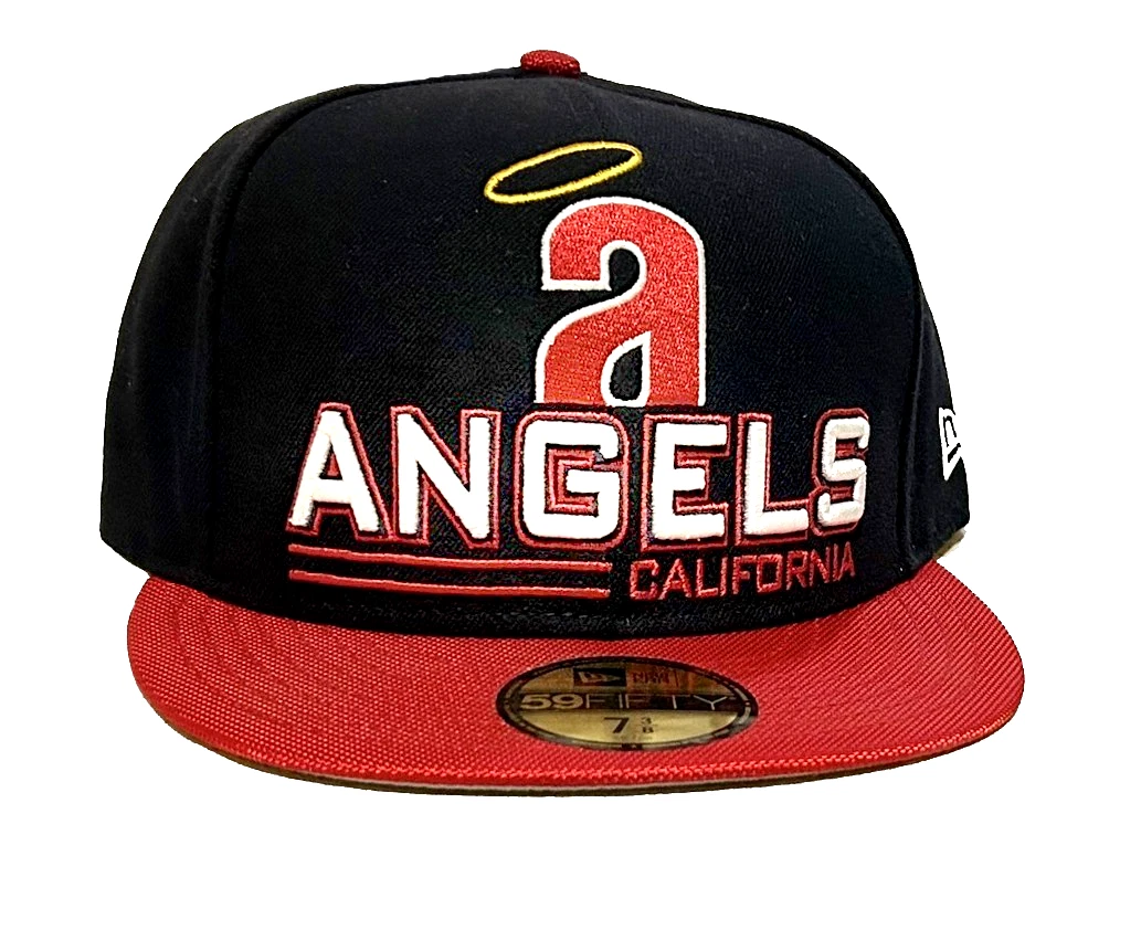 ay el ay en ヤンキース 7 5/8 赤 Red Los Angeles Angels MLB Fan Apparel & Souvenirs 7 3/8 Size for
