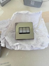 Soho Lighting Black Nickel 3 Gang switch