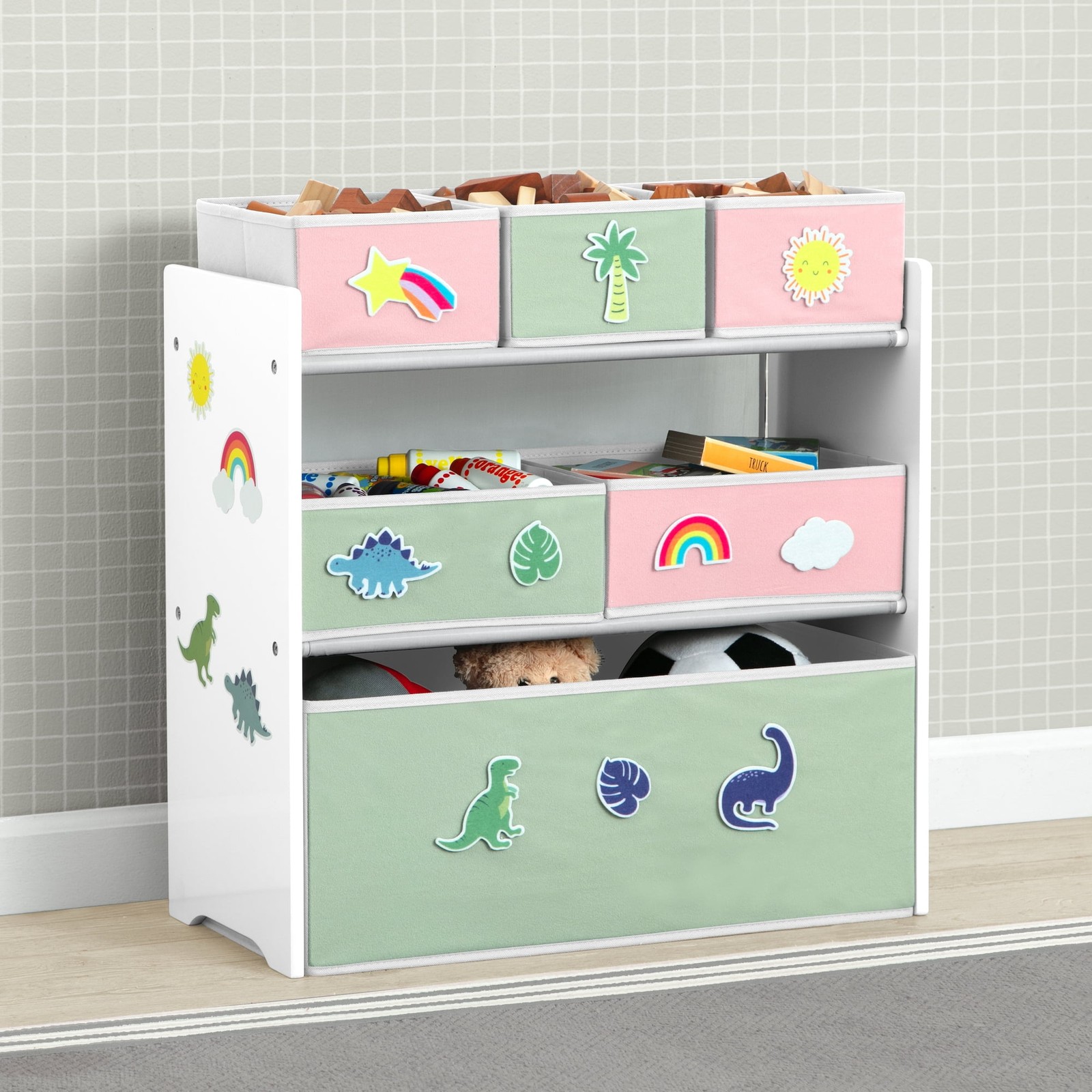 Delta Children Design & Store 6 Bin Toy Storage Organizer wi