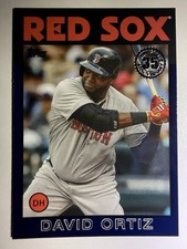2021 Topps - 1986 Topps Baseball 35th Anniversary David Ortiz #86B-16 Blue HOF