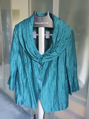 Ulla Popken Selection Elegante Jacke Gr. 46/48 in dunklem Petrol