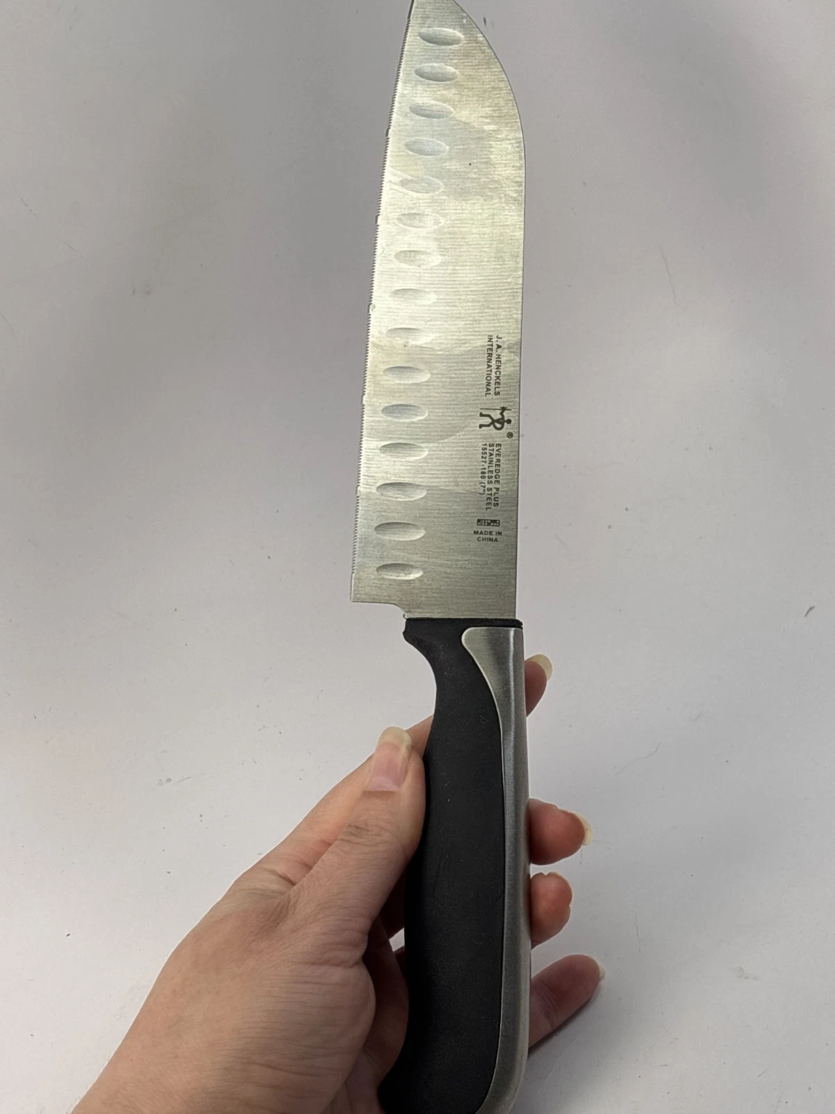 JA Henckels International Everedge 7" Serrated Santoku Knife Stainless 15527-180