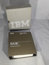 Vintage IBM PC BASIC Manual Reference Library 3 Ring Binder Slipcase Microsoft