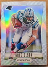 GREG OLSEN 2012 PRIZM FOOTBALL SILVER PRIZMS REFRACTOR RARE!! #30