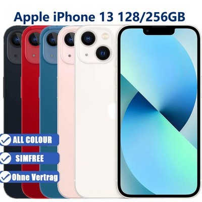 Nue Apple iPhone 13 128/256GB 5G Handys Ohne Simlock Alle Farben Ohne Vertrag