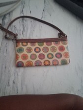 DOONEY BOURKE Wristlet Type Multi-Color Circle Stamp Medallion logo Design
