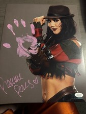 Roxanne Perez Signed 11x14 Handprint Jsa Witnessed Wwe Nxt 