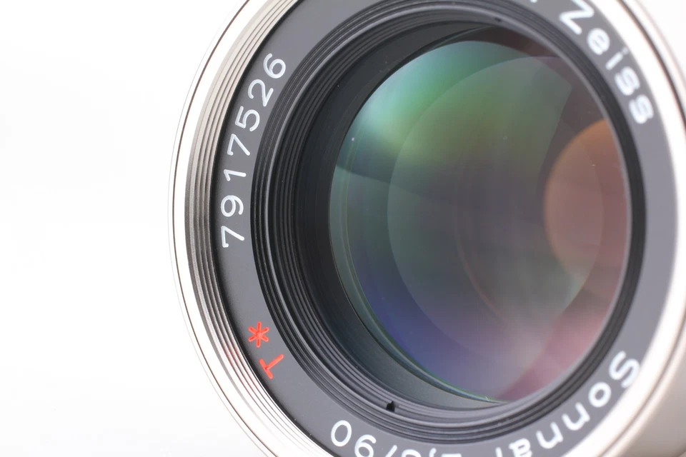 [ Top MINT in Box w/Hood ] Contax Carl Zeiss Sonnar T* 90mm F2.8 Lens From JAPAN - Image 4 of 4